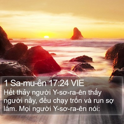 1 Sa-mu-ên 17:24 VIE Bible Verse Image