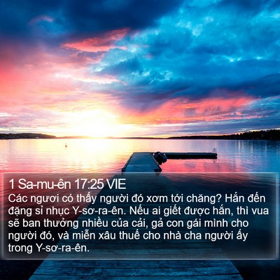 1 Sa-mu-ên 17:25 VIE Bible Verse Image