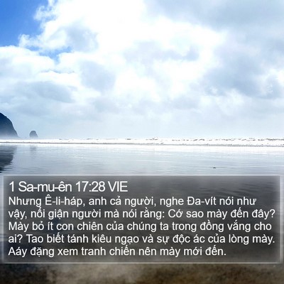 1 Sa-mu-ên 17:28 VIE Bible Verse Image