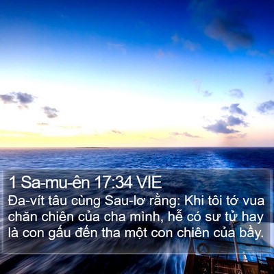 1 Sa-mu-ên 17:34 VIE Bible Verse Image