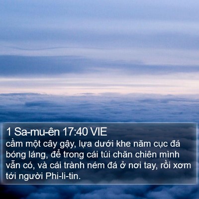 1 Sa-mu-ên 17:40 VIE Bible Verse Image