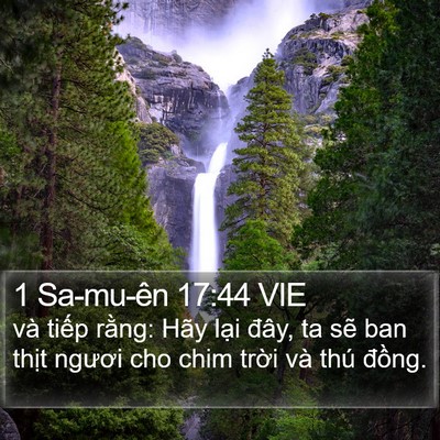 1 Sa-mu-ên 17:44 VIE Bible Verse Image