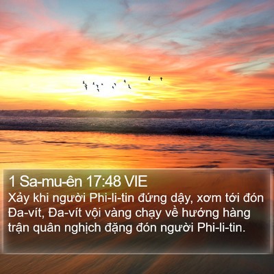 1 Sa-mu-ên 17:48 VIE Bible Verse Image