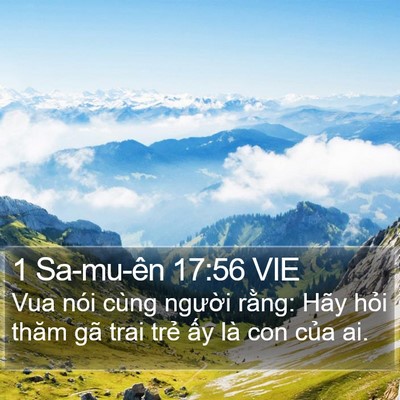 1 Sa-mu-ên 17:56 VIE Bible Verse Image