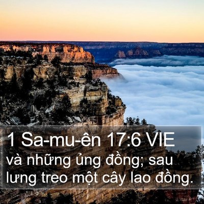 1 Sa-mu-ên 17:6 VIE Bible Verse Image