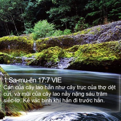 1 Sa-mu-ên 17:7 VIE Bible Verse Image