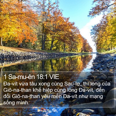 1 Sa-mu-ên 18:1 VIE Bible Verse Image