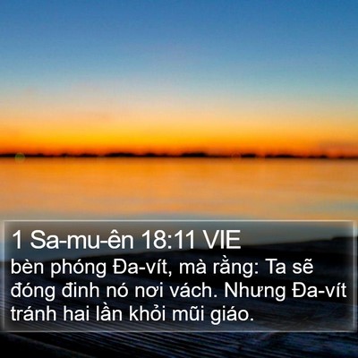 1 Sa-mu-ên 18:11 VIE Bible Verse Image