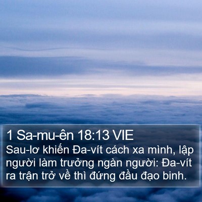 1 Sa-mu-ên 18:13 VIE Bible Verse Image