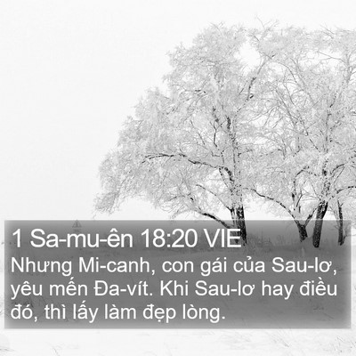 1 Sa-mu-ên 18:20 VIE Bible Verse Image