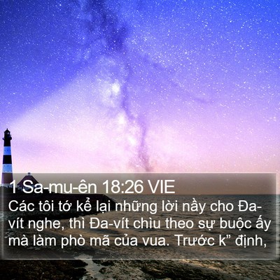 1 Sa-mu-ên 18:26 VIE Bible Verse Image