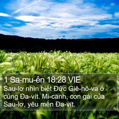 1 Sa-mu-ên 18:28 VIE Bible Verse Image
