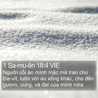 1 Sa-mu-ên 18:4 VIE Bible Verse Image