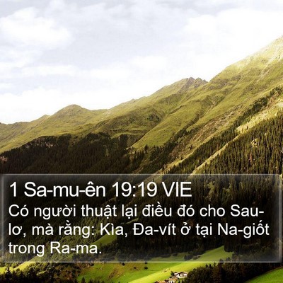 1 Sa-mu-ên 19:19 VIE Bible Verse Image