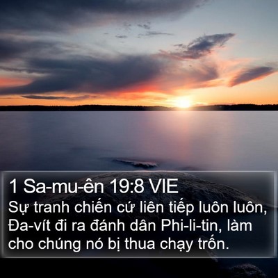 1 Sa-mu-ên 19:8 VIE Bible Verse Image