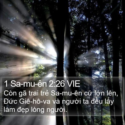 1 Sa-mu-ên 2:26 VIE Bible Verse Image