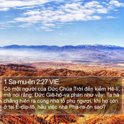 1 Sa-mu-ên 2:27 VIE Bible Verse Image