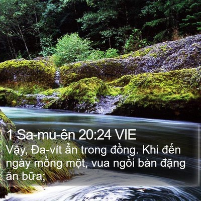 1 Sa-mu-ên 20:24 VIE Bible Verse Image
