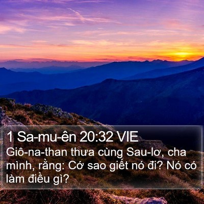 1 Sa-mu-ên 20:32 VIE Bible Verse Image