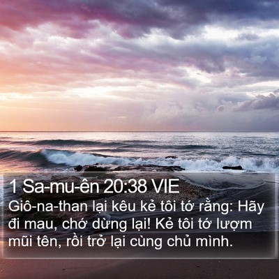 1 Sa-mu-ên 20:38 VIE Bible Verse Image