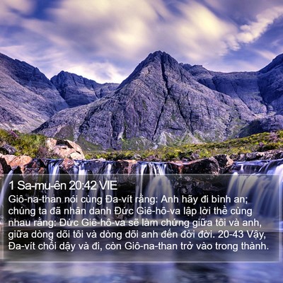 1 Sa-mu-ên 20:42 VIE Bible Verse Image