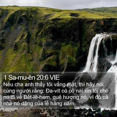 1 Sa-mu-ên 20:6 VIE Bible Verse Image