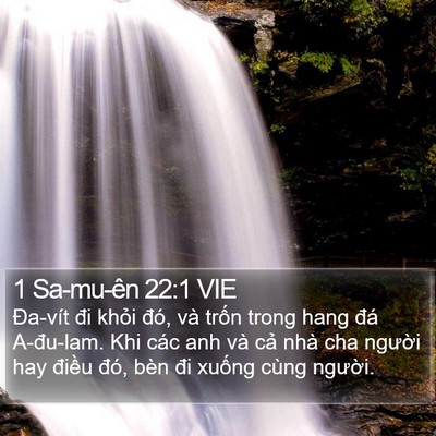 1 Sa-mu-ên 22:1 VIE Bible Verse Image