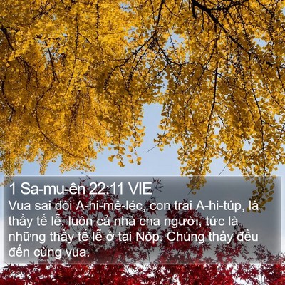 1 Sa-mu-ên 22:11 VIE Bible Verse Image
