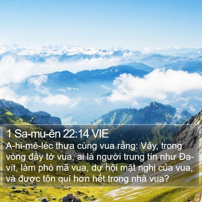 1 Sa-mu-ên 22:14 VIE Bible Verse Image