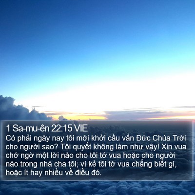 1 Sa-mu-ên 22:15 VIE Bible Verse Image