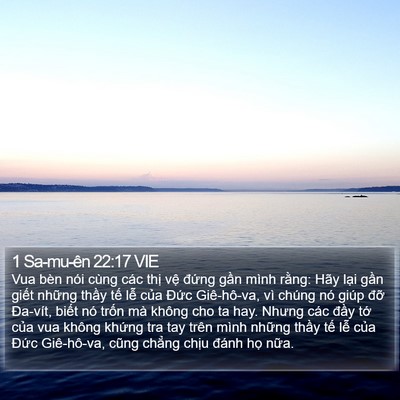 1 Sa-mu-ên 22:17 VIE Bible Verse Image