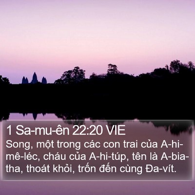1 Sa-mu-ên 22:20 VIE Bible Verse Image
