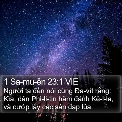 1 Sa-mu-ên 23:1 VIE Bible Verse Image