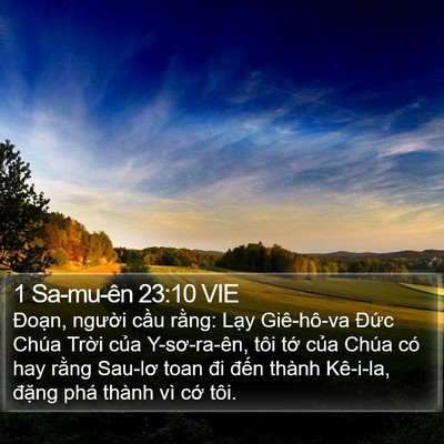 1 Sa-mu-ên 23:10 VIE Bible Verse Image