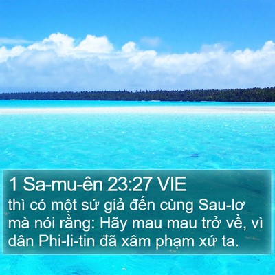 1 Sa-mu-ên 23:27 VIE Bible Verse Image