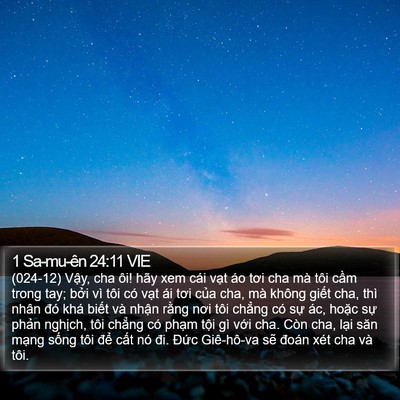 1 Sa-mu-ên 24:11 VIE Bible Verse Image