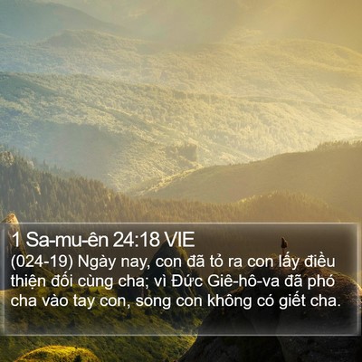 1 Sa-mu-ên 24:18 VIE Bible Verse Image