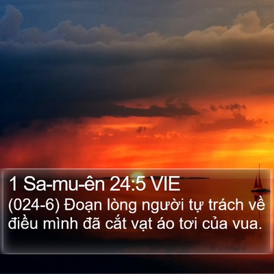 1 Sa-mu-ên 24:5 VIE Bible Verse Image