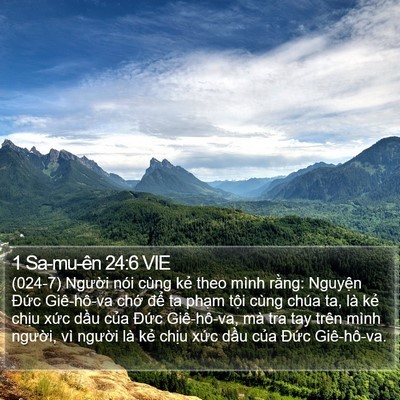 1 Sa-mu-ên 24:6 VIE Bible Verse Image
