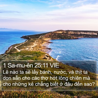 1 Sa-mu-ên 25:11 VIE Bible Verse Image