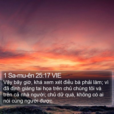 1 Sa-mu-ên 25:17 VIE Bible Verse Image