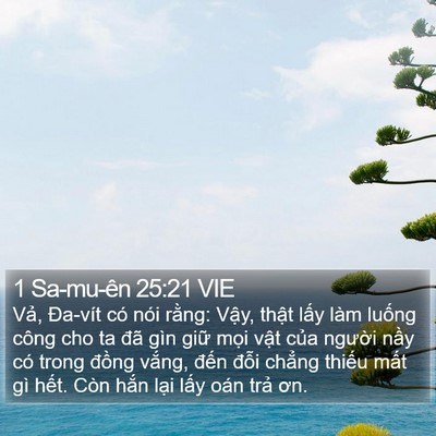 1 Sa-mu-ên 25:21 VIE Bible Verse Image