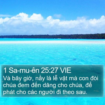 1 Sa-mu-ên 25:27 VIE Bible Verse Image