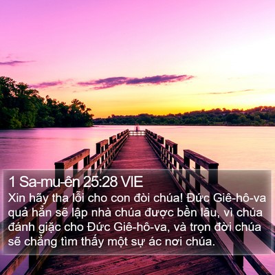 1 Sa-mu-ên 25:28 VIE Bible Verse Image