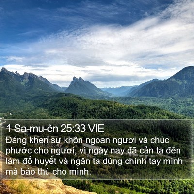 1 Sa-mu-ên 25:33 VIE Bible Verse Image