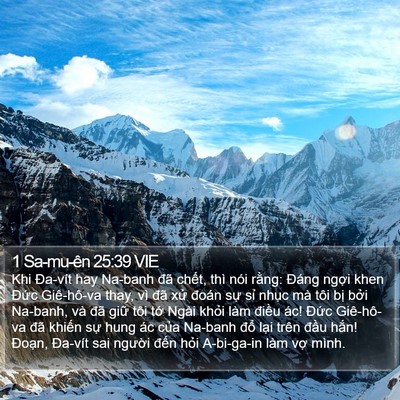 1 Sa-mu-ên 25:39 VIE Bible Verse Image