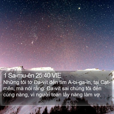 1 Sa-mu-ên 25:40 VIE Bible Verse Image