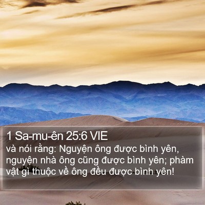 1 Sa-mu-ên 25:6 VIE Bible Verse Image