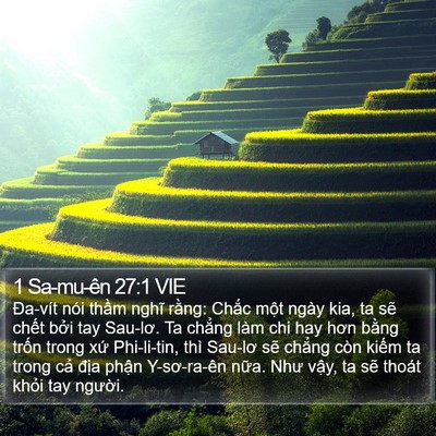 1 Sa-mu-ên 27:1 VIE Bible Verse Image