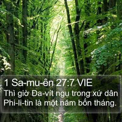 1 Sa-mu-ên 27:7 VIE Bible Verse Image